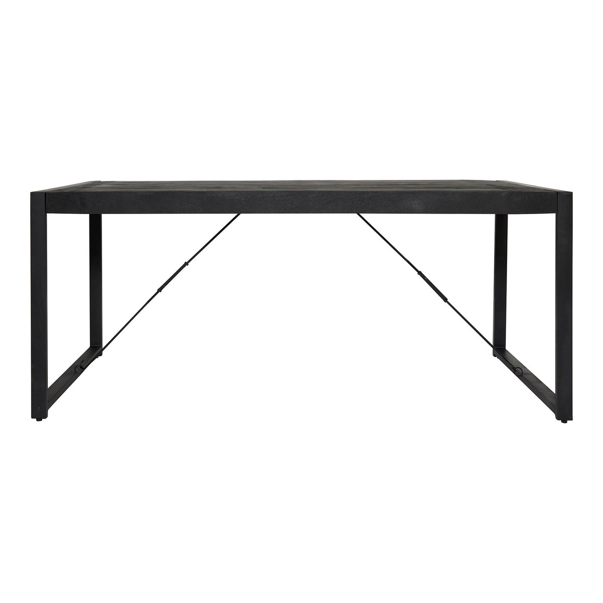 StarFurn Eettafel Boaz - Rechthoek Zwart Hout - 200x90x76cm