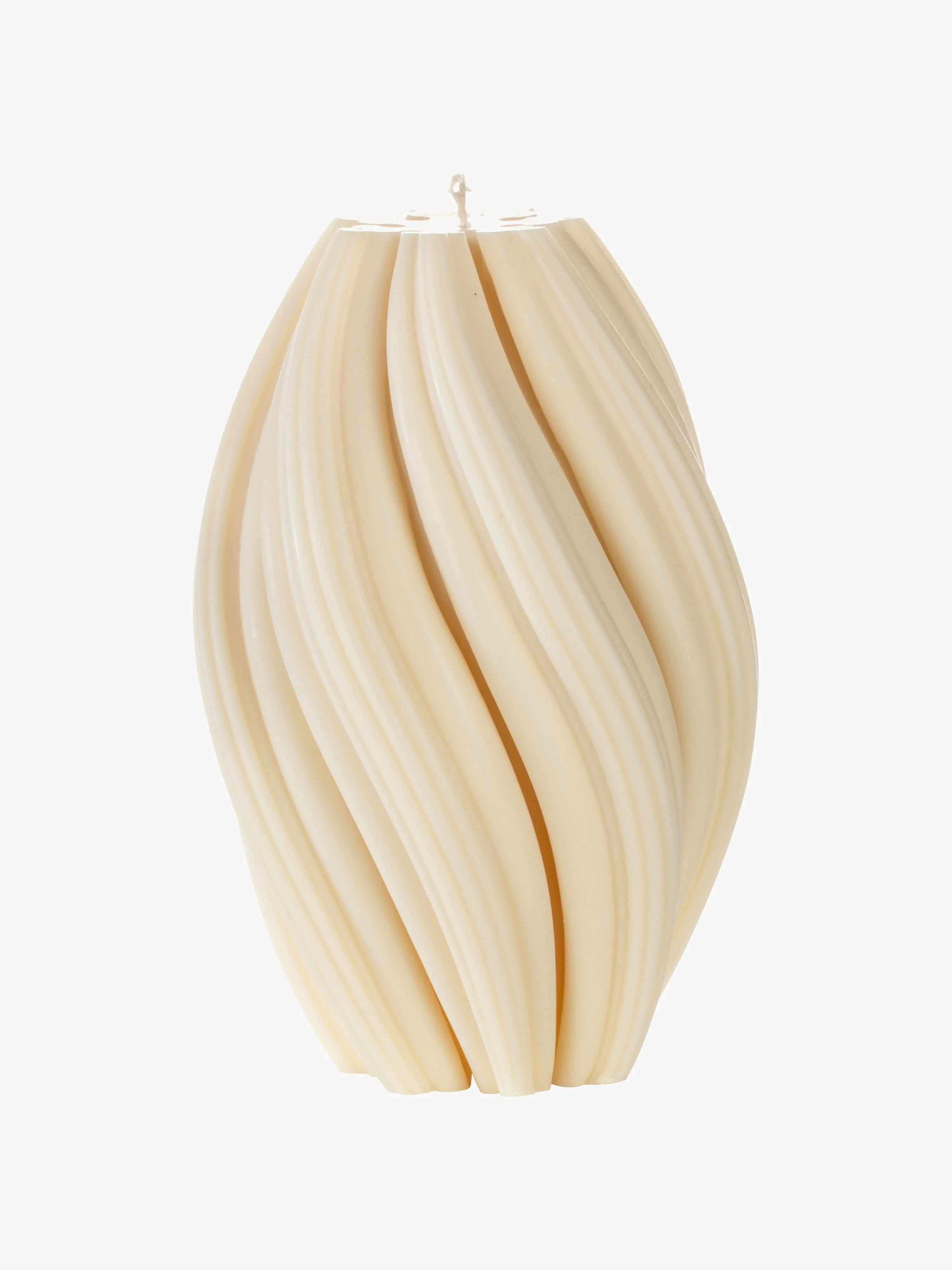 Handgefertigte Design-Kerze Florence, H 19 cm