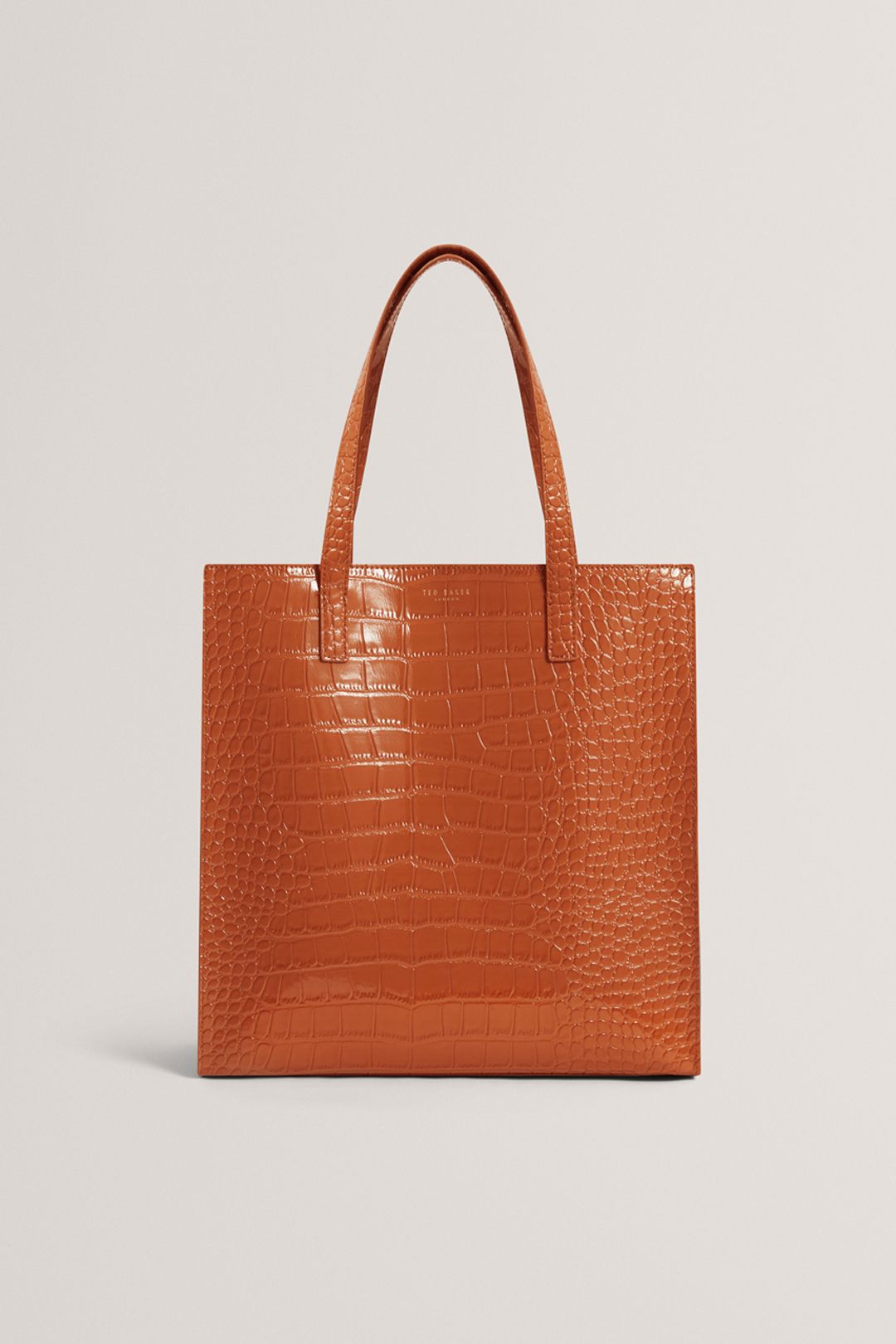 Ted Baker Wenella Croc Effect Large Tote Icon Bag Tan