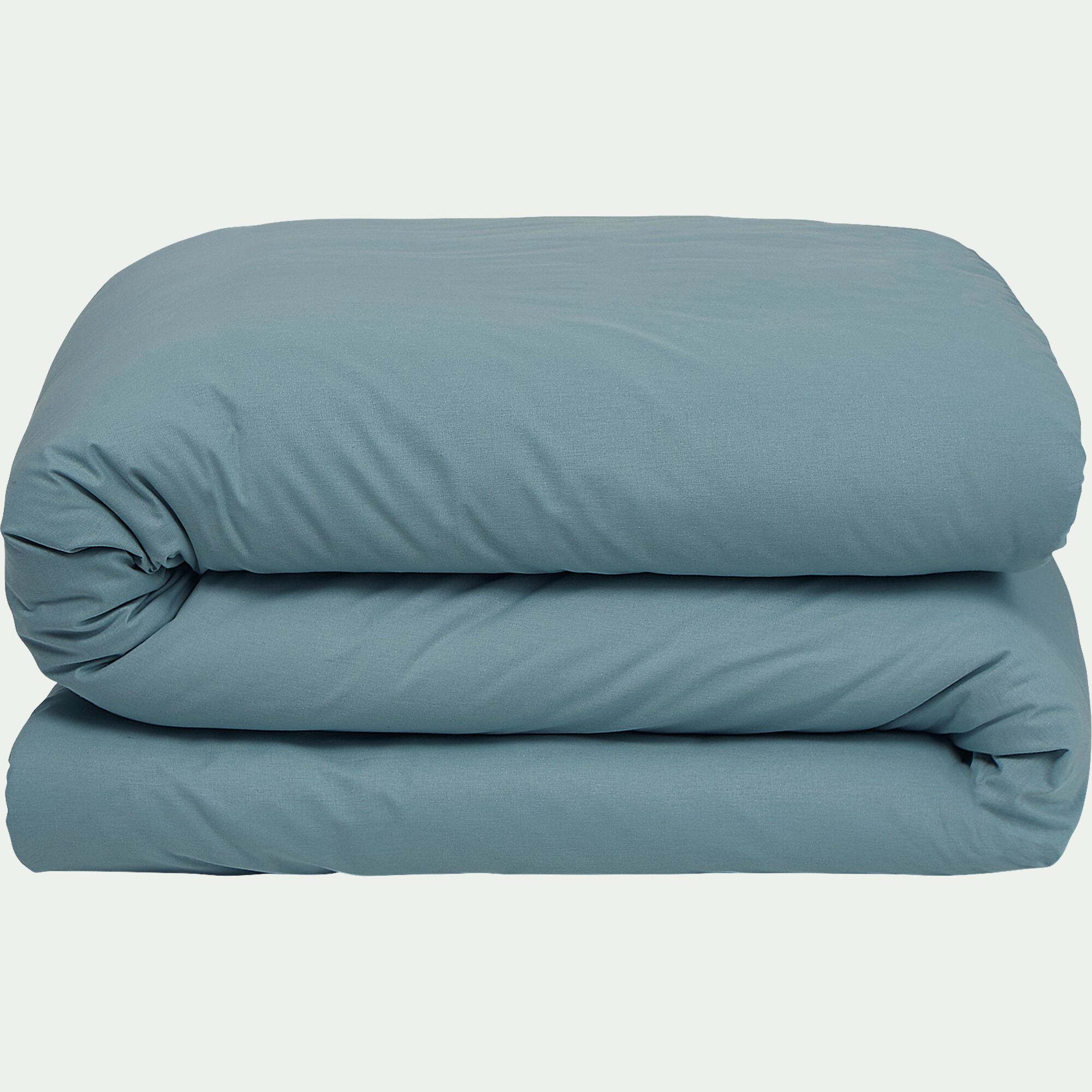 EOLI - Housse de couette en coton 260x240cm - bleu cendré
