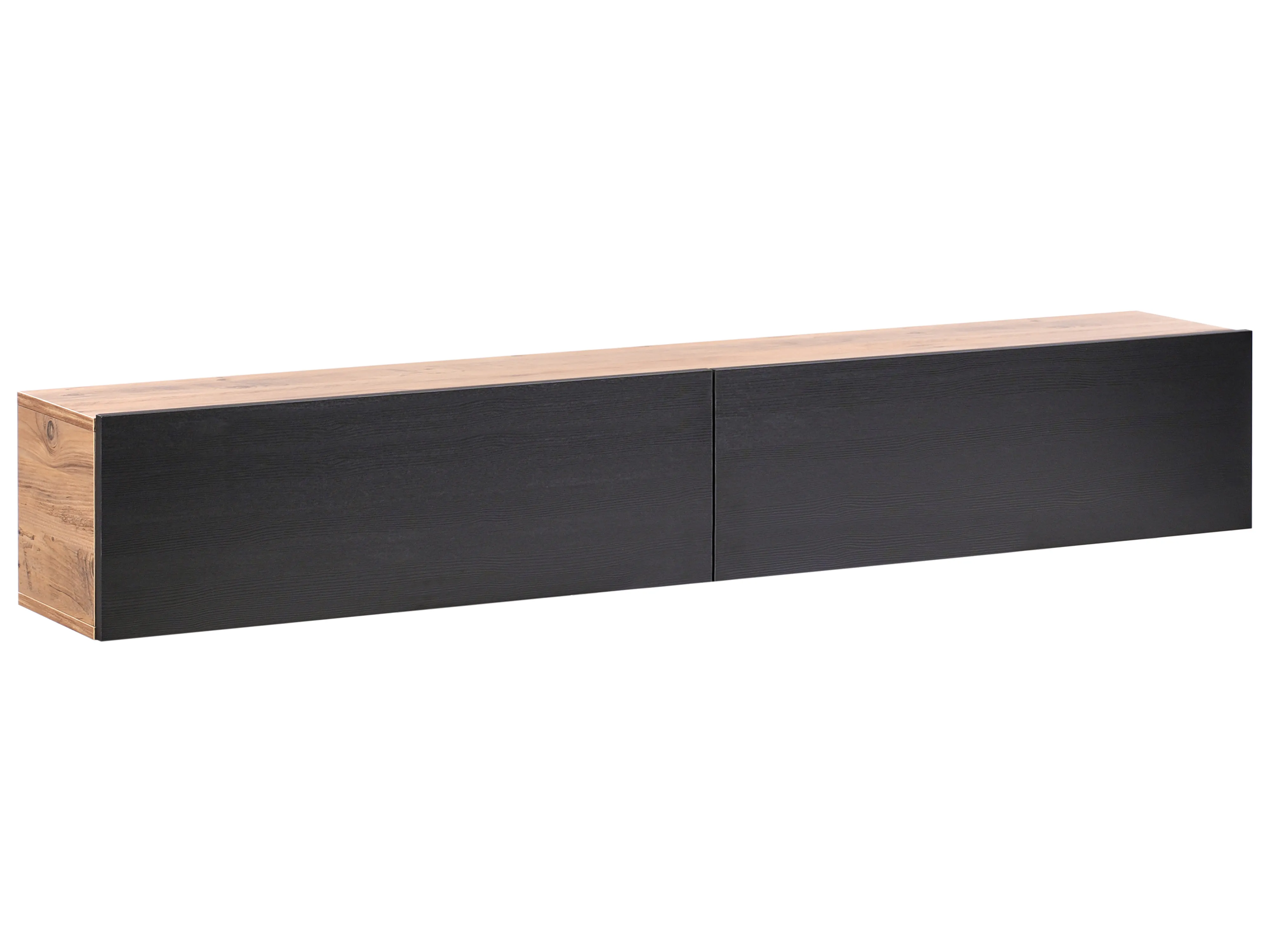 Wall Mounted TV Stand GLADSTONE Brown/ Black