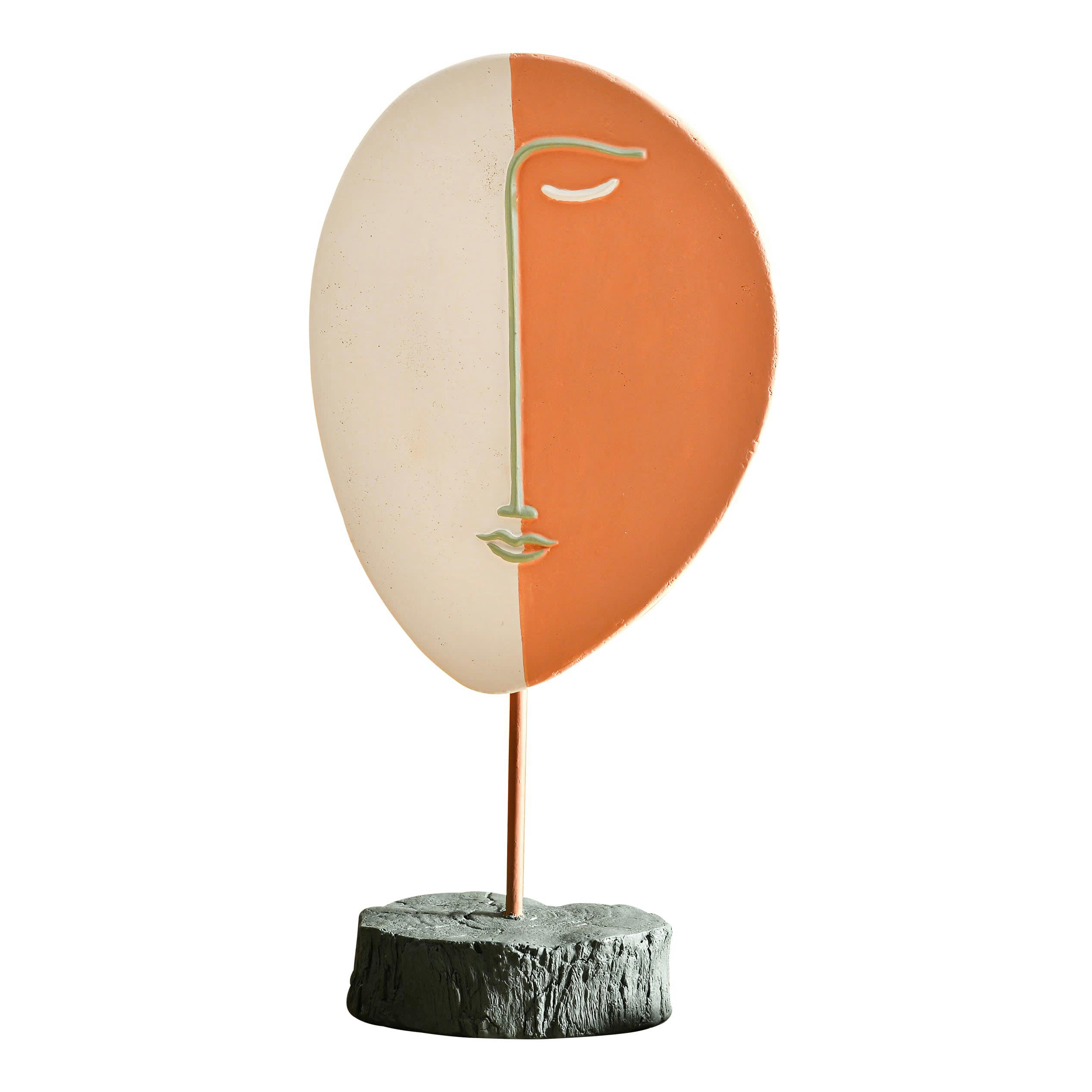 SOLOMIA - Statuette en résine orange