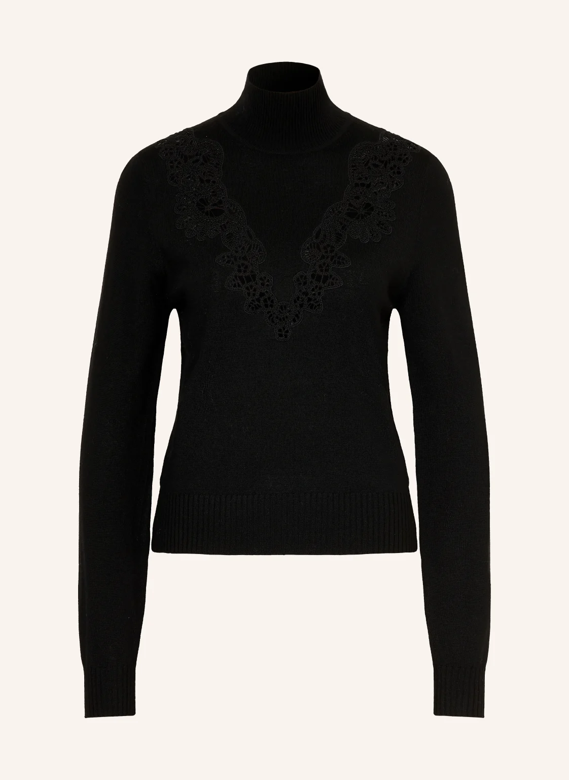 ZIMMERMANN Pullover VALIANT aus Merinowolle mit Spitze