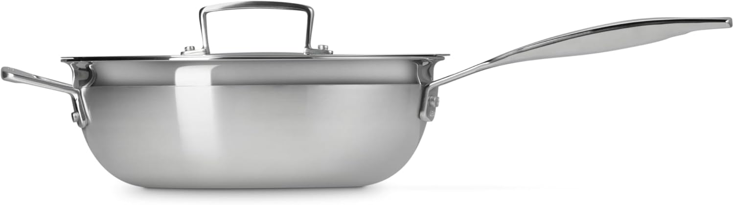 Le Creuset Stainless Steel Classic 3-Ply Chef's Pan, 3.5qt