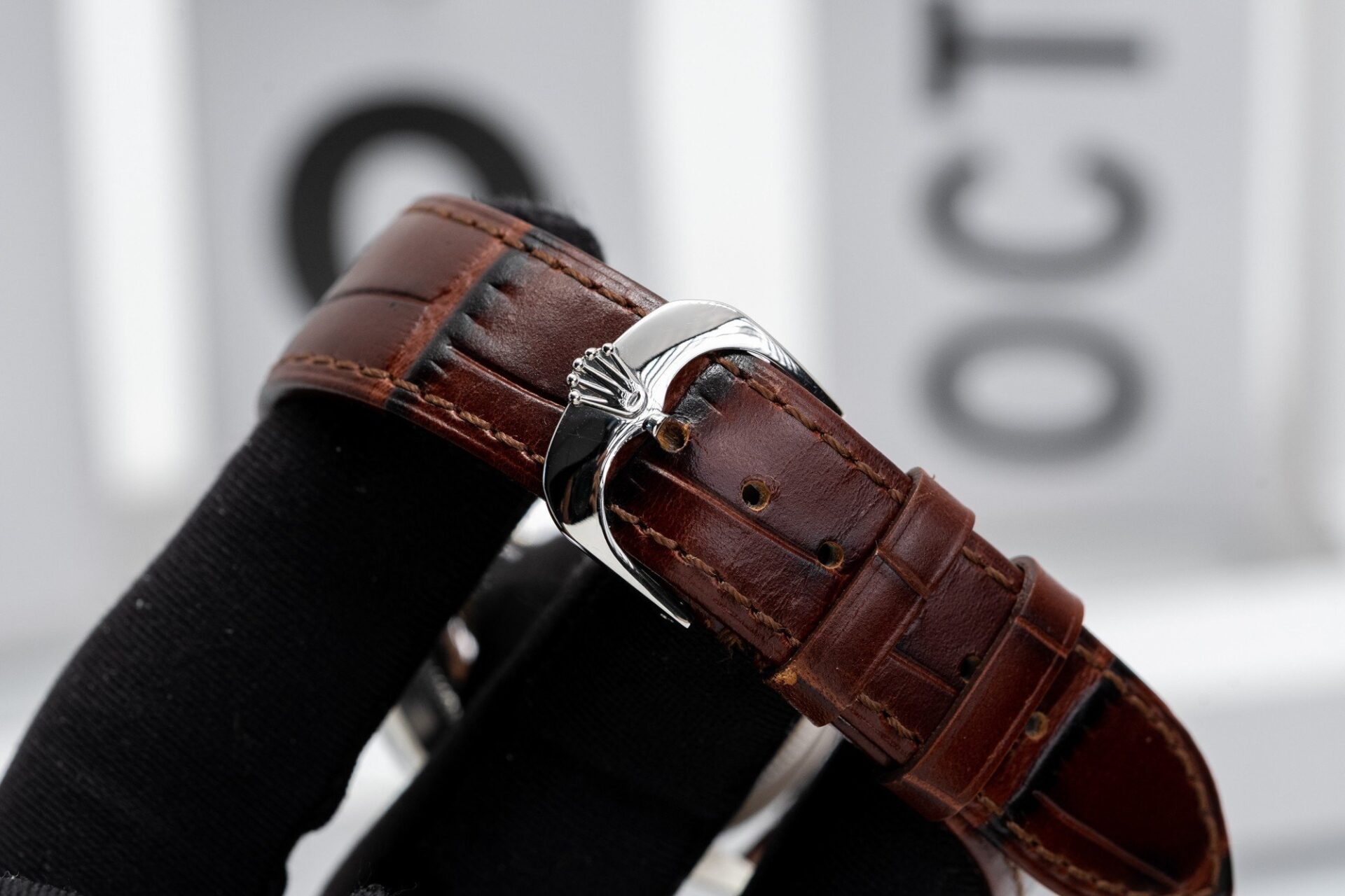 Rolex Cellini 50509 316L Steel Black Dial 39mm Leather MKSF Replica