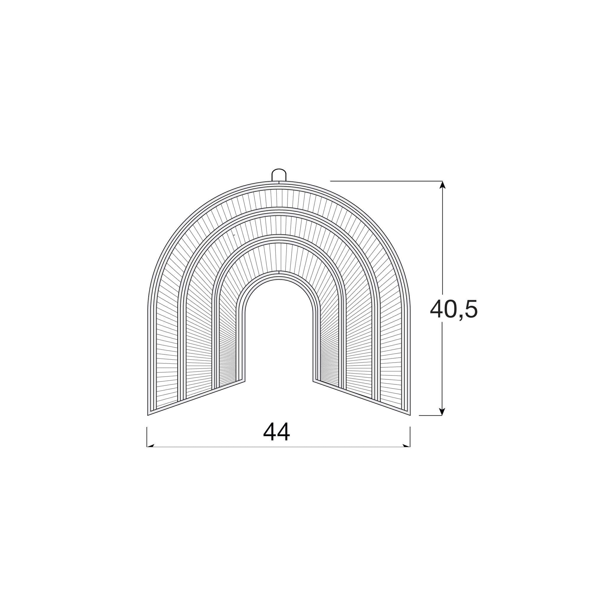 RATTAN - Ornement de mur en rotin (arc en ciel) pour chambre de bébé