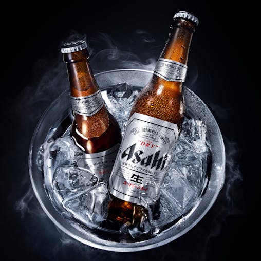 Asahi Super Dry Beer, Japanese Style Beer, Unique Refreshing Taste, Dry and Crisp Beer, 5.0% ABV, 330mL (Case of 24 Bottles)