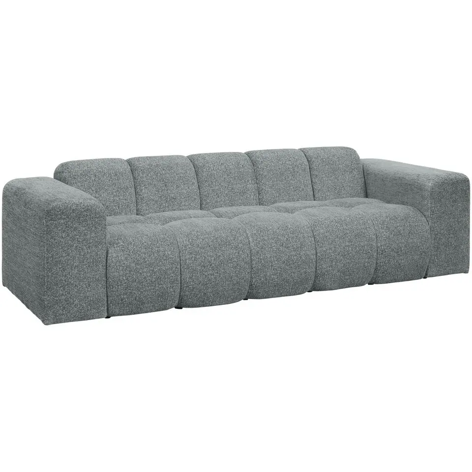 Bank Beau 3-zits - stof Raven - grijs