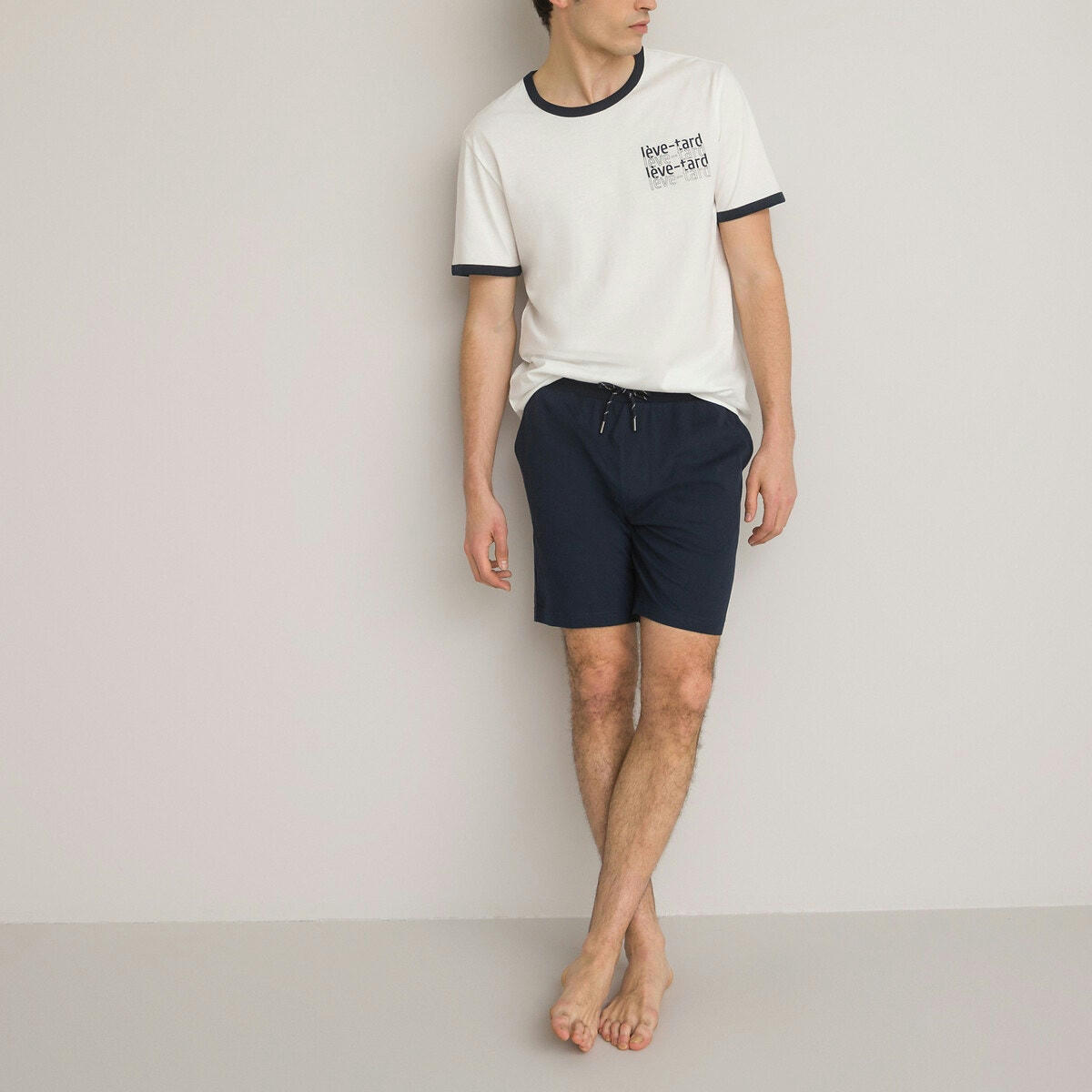 Pyjashort manches courtes short uni