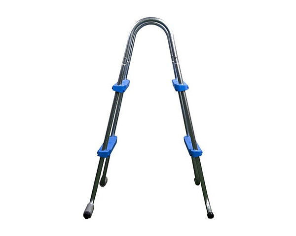 Echelle double symétrique Toi 2x4 marches acier galvanisé pour piscine hors-sol