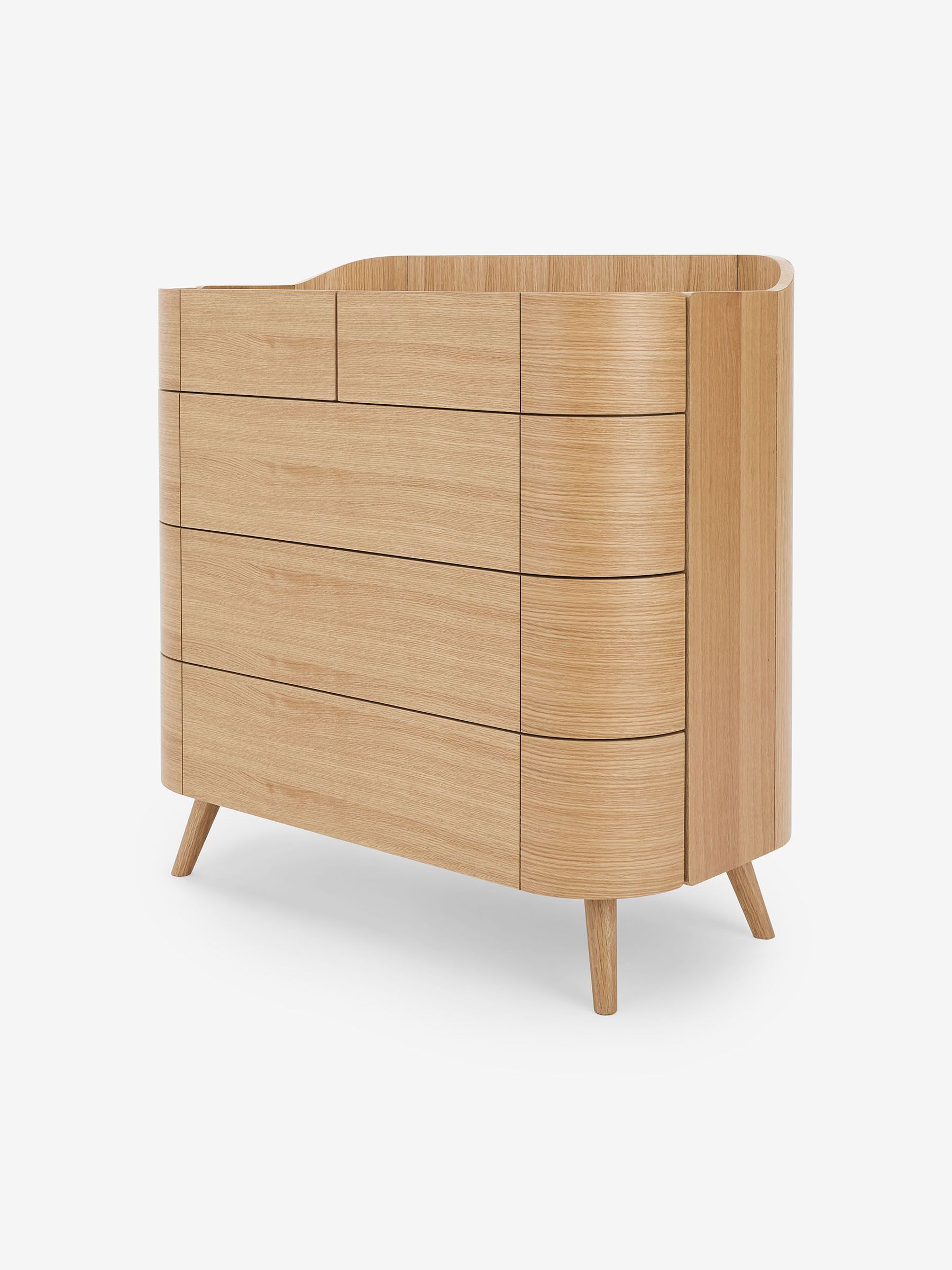 Odie 5 Drawer Chest of Drawers in Oak