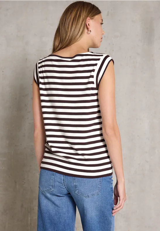 Gestreiftes Jersey-Top