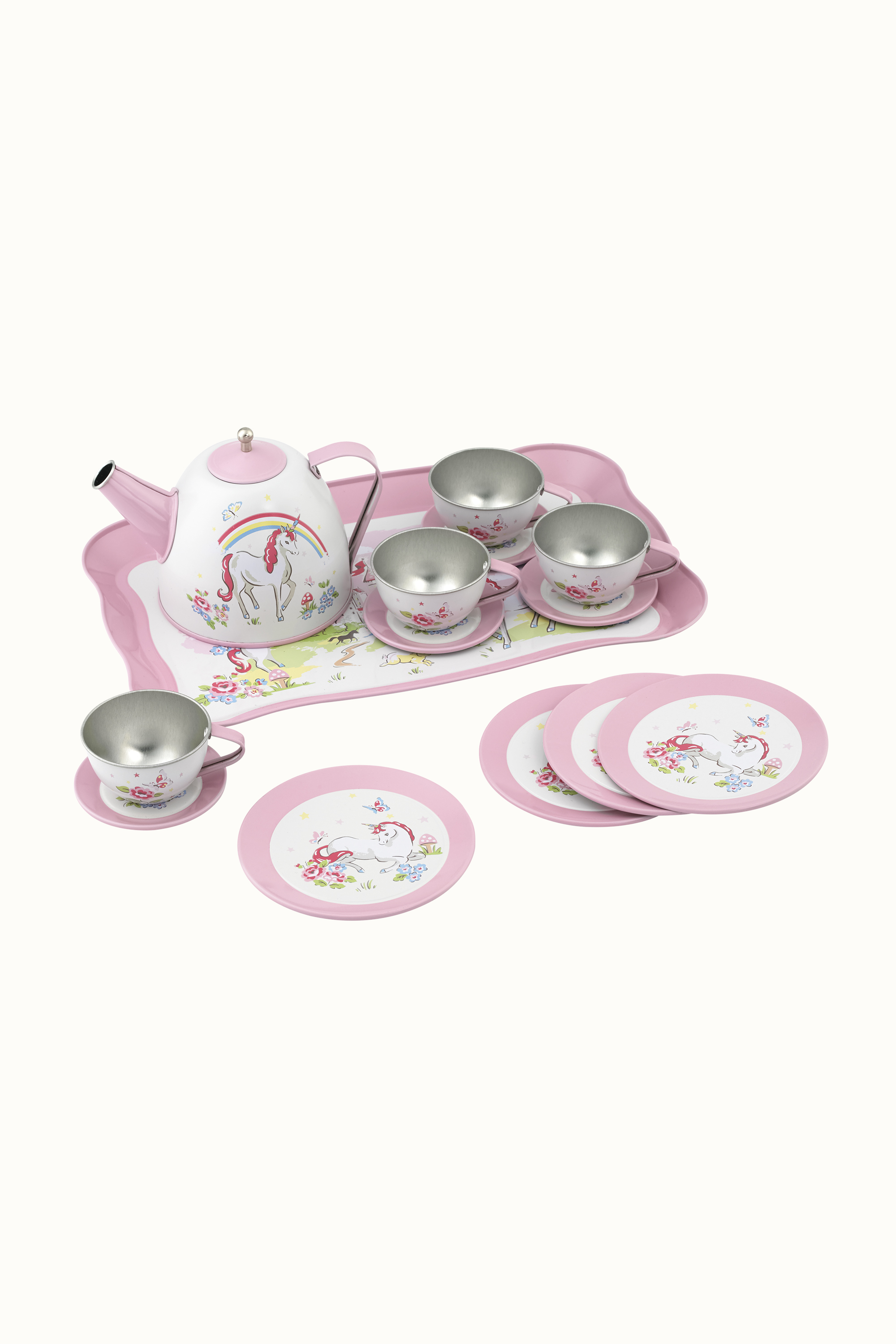 Unicorn Kingdom Kids Tin Tea Set