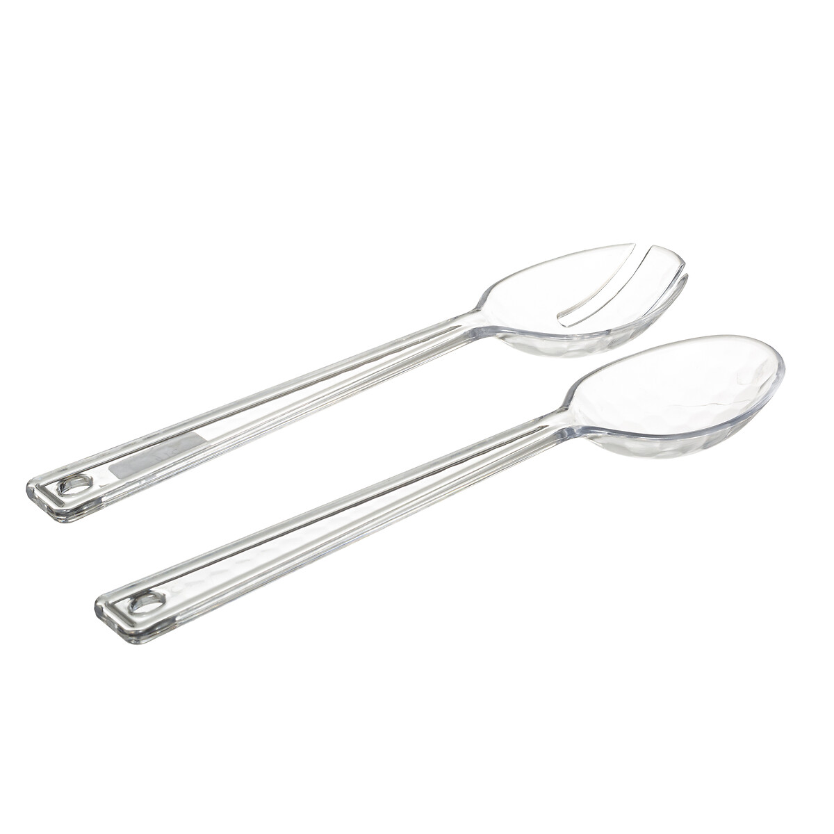 Conjunto de 2 talheres GREEN HARMO transparente para salada