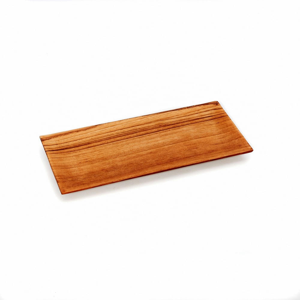 TEAK ROOT - Petite assiette à sushi rectangulaire en bois de teck