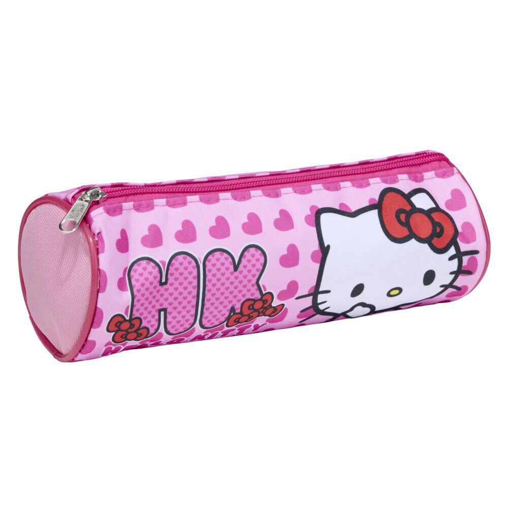 Trousse Hello Kitty rose Ø8xL23cm