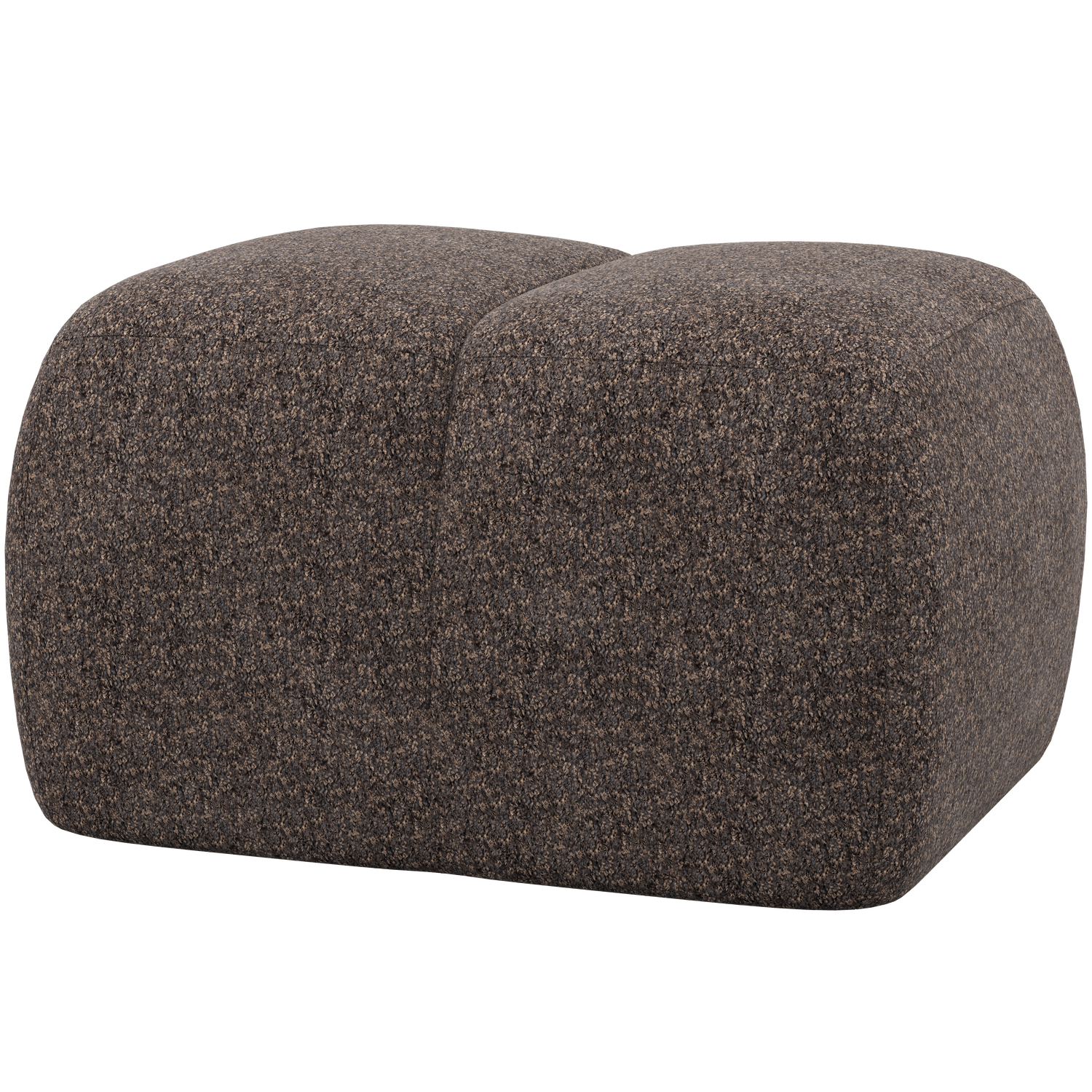 WOOOD poef Mojo - Wollig - Bruin - 45x84x64
