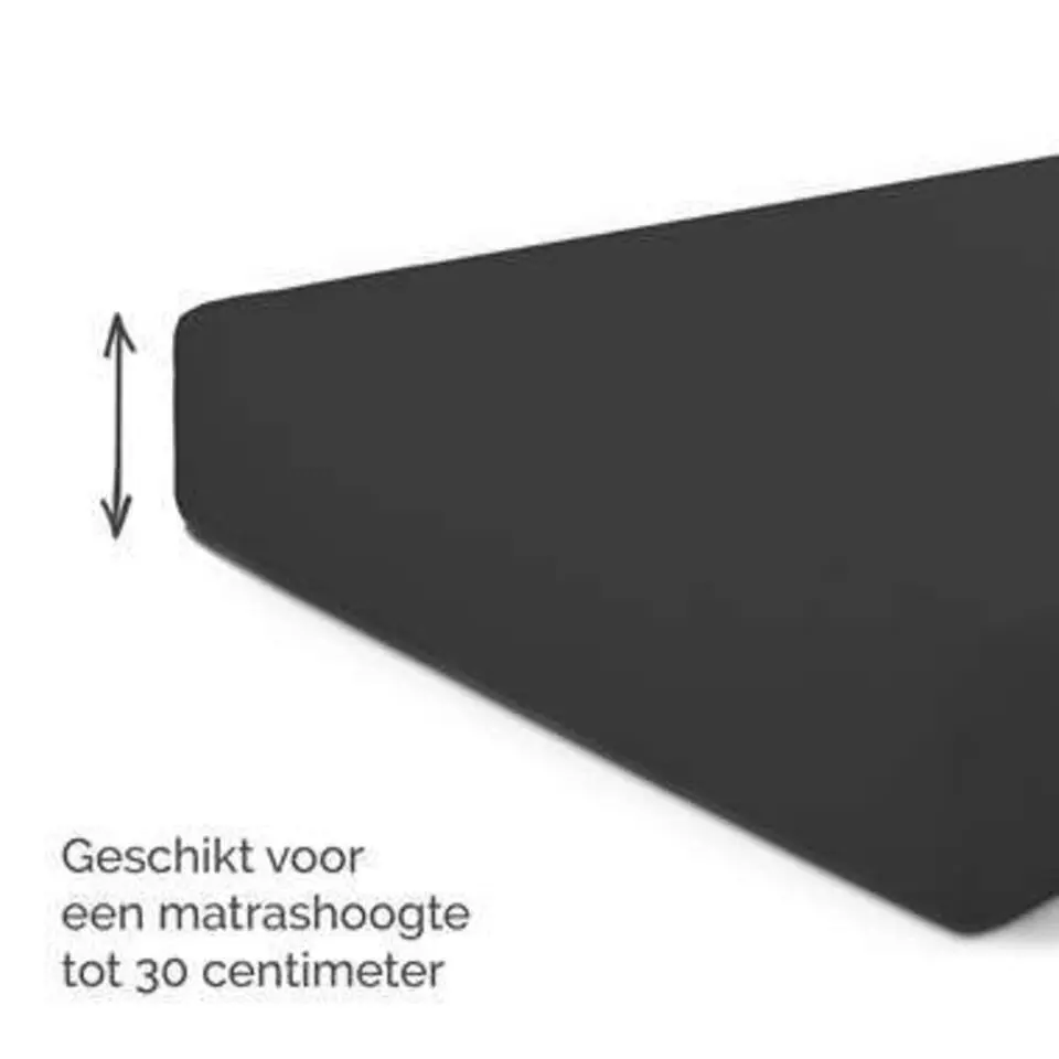 Byrklund - Hoeslaken Jersey - 140x200 cm - Antraciet