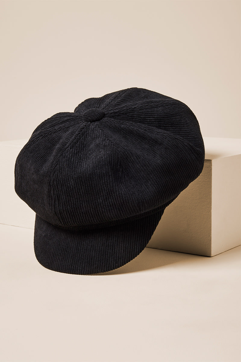 Ann Corduroy Cabbie Hat