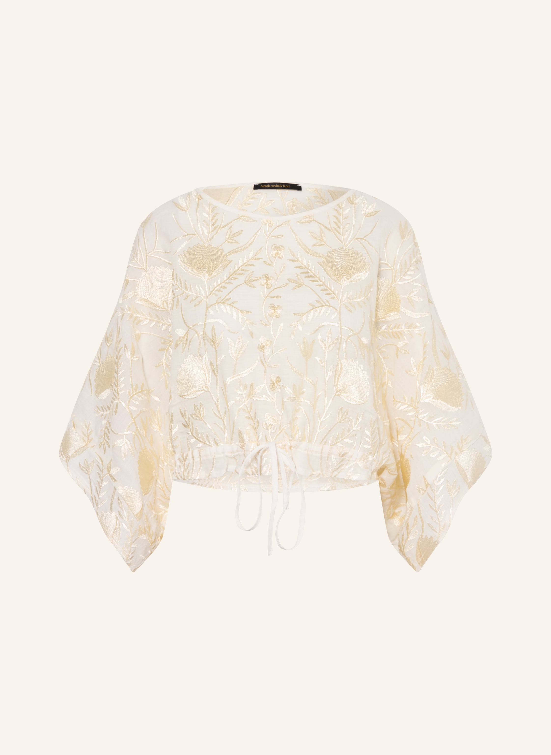 Greek Archaic Kori Cropped-Blusenshirt BLOSSOM