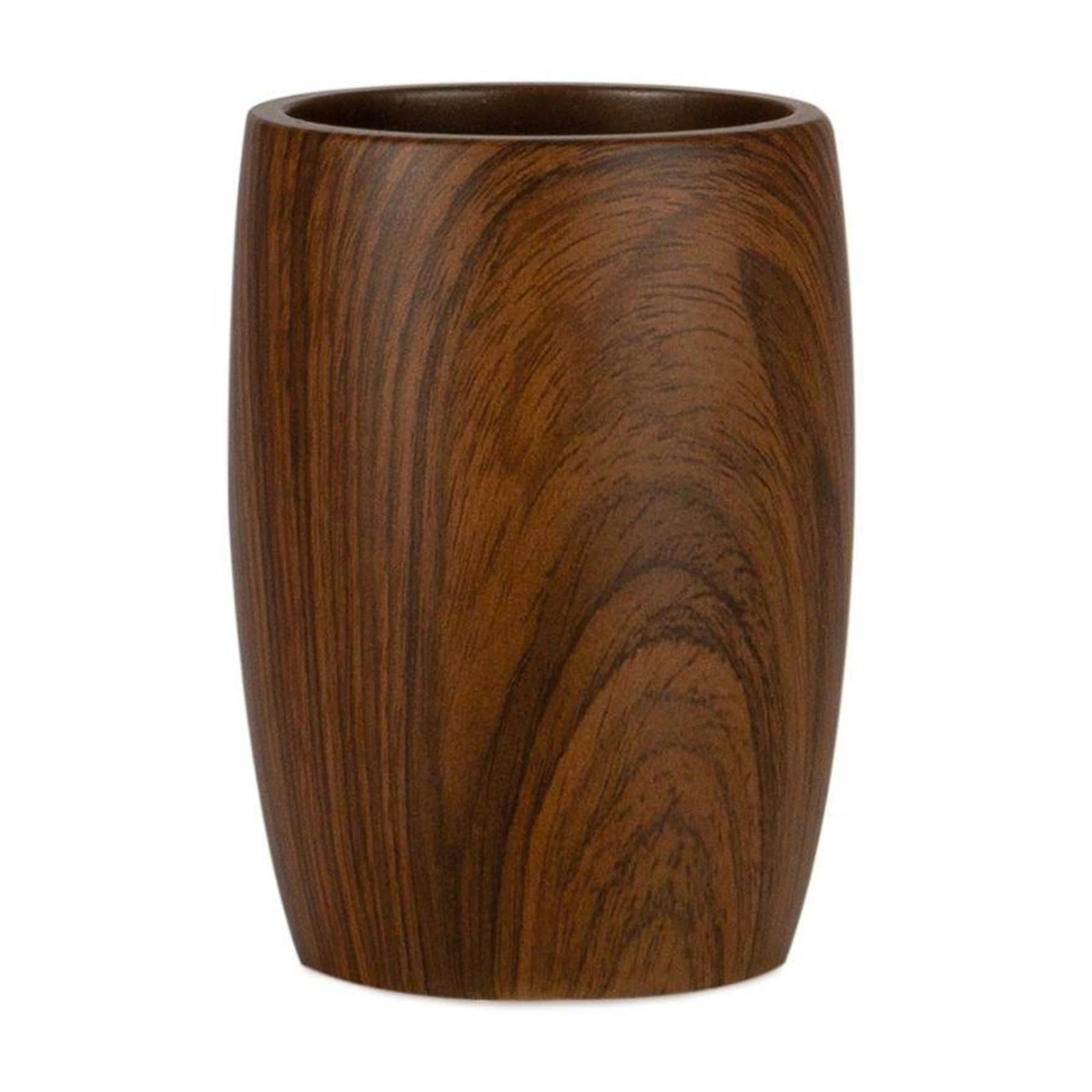 - Porte brosse à dents polyrésine effet bois