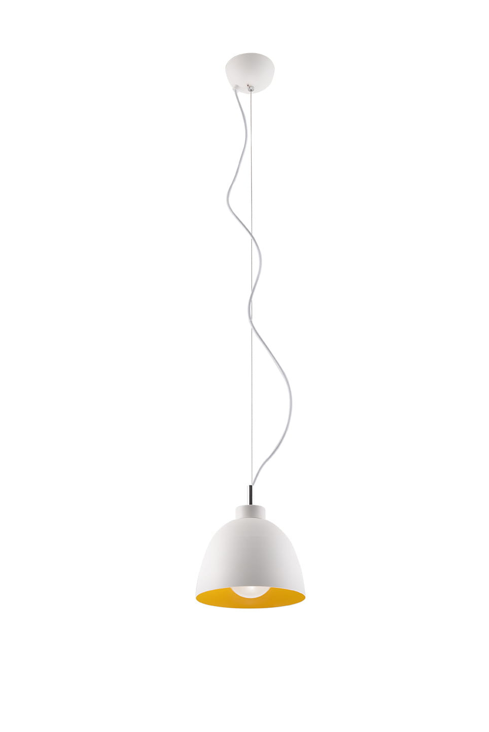 Lampa wisząca biało-złota SERENA 1xE27x60W Sollux Lighting