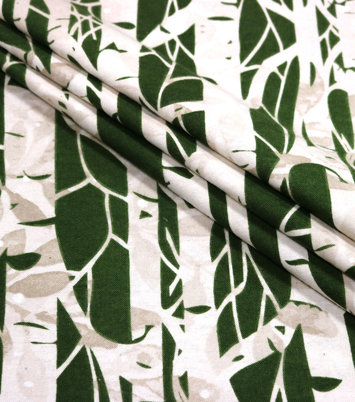 Birch Trees on Green Super Snuggle Flannel Fabric