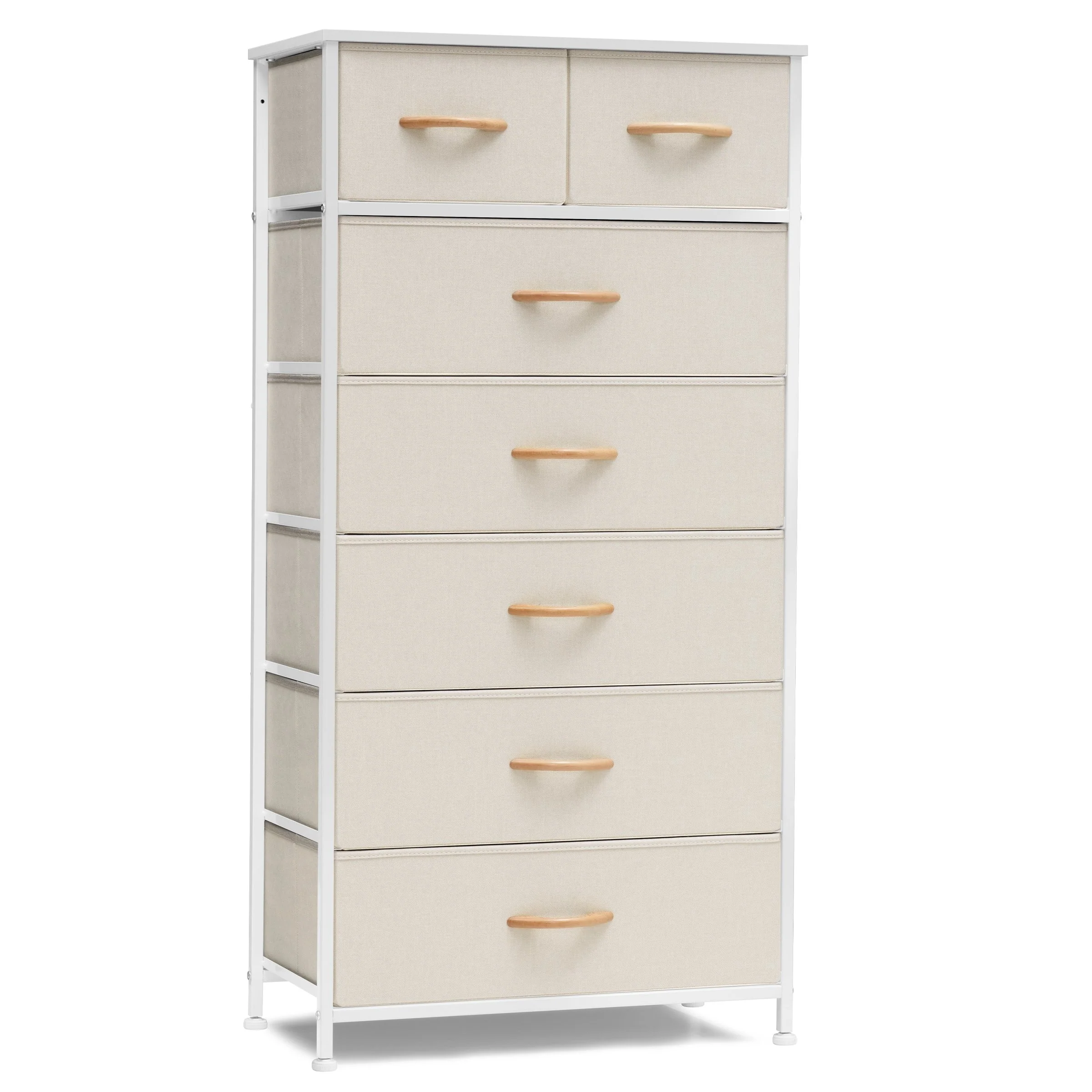 Vertical Storage Dresser 7-drawer Chest Closet Organizer Unit for Bedroom