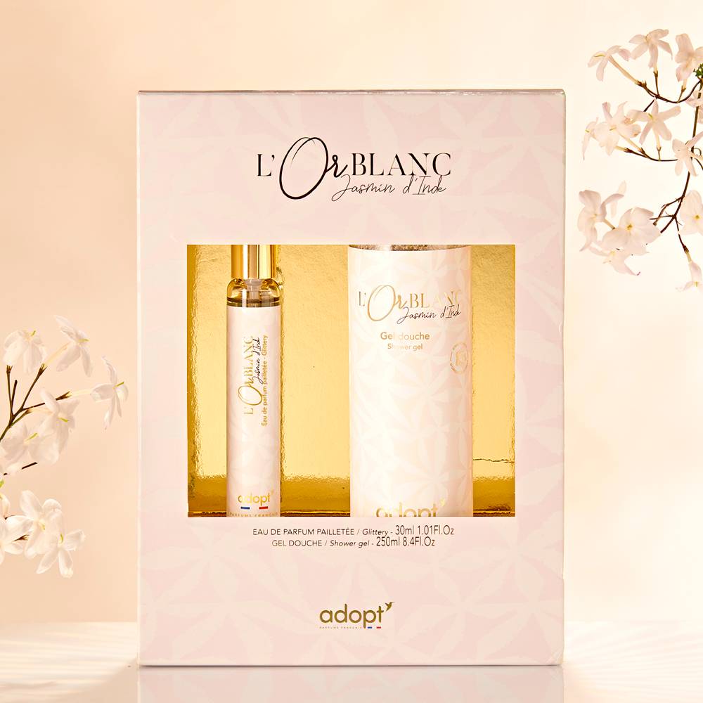 L'Or BlancCOFFRET 30ML   GEL DOUCHE RECTANGLE 250 ml
