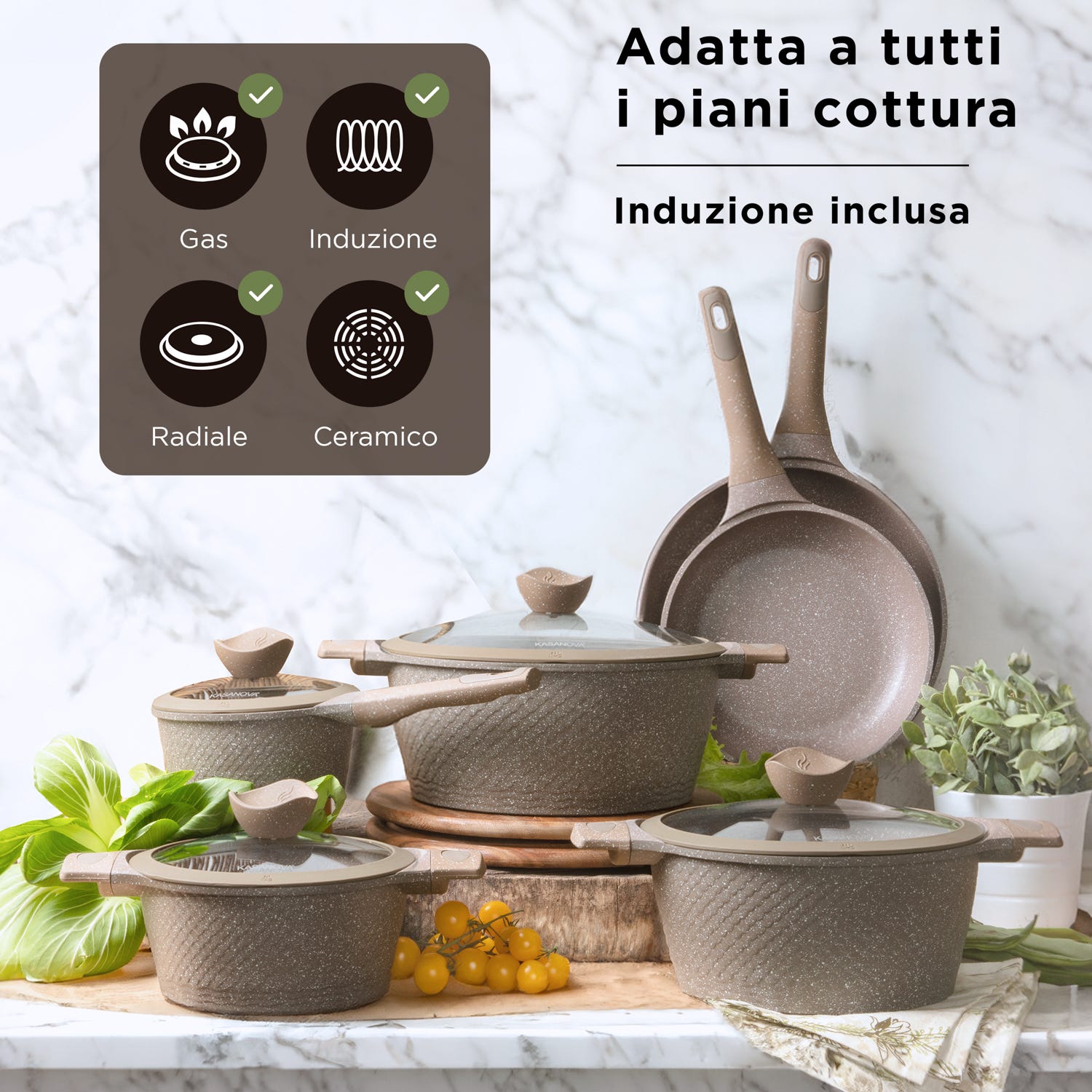 Batteria Terra di Kasanova, 10 pezzi