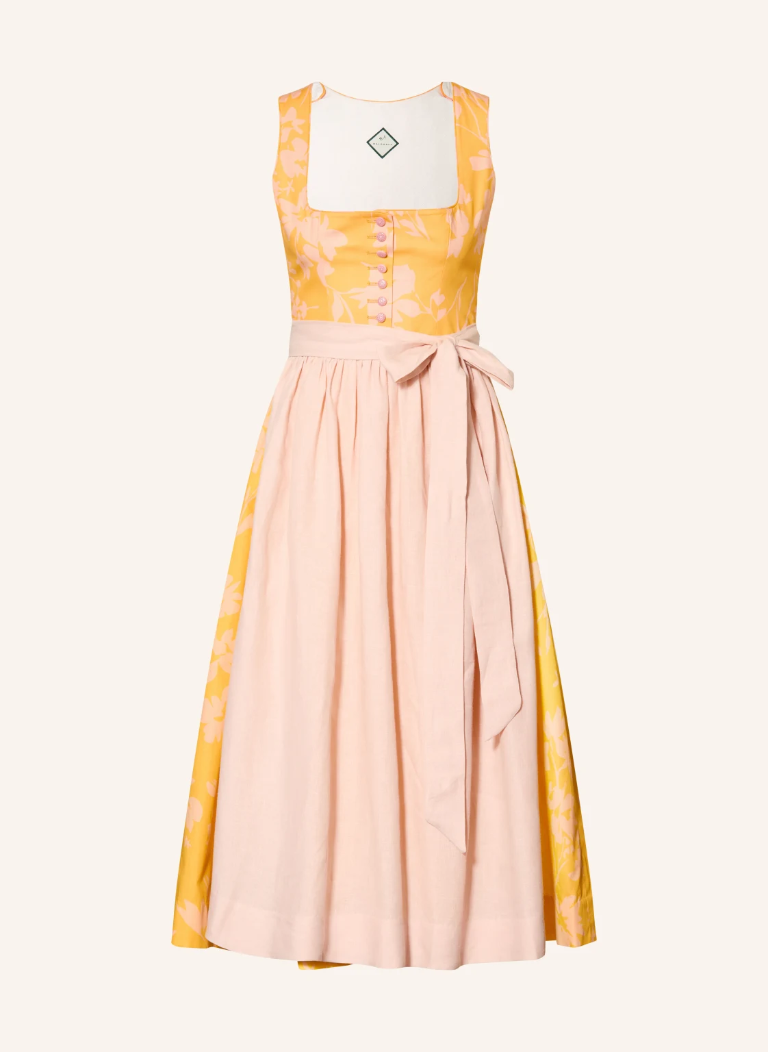 WALDORFF Dirndl CALENDULA mit Leinen