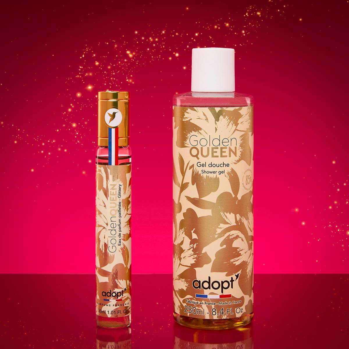 Golden QueenCoffret 30ml paillettée   gel douche 250ml