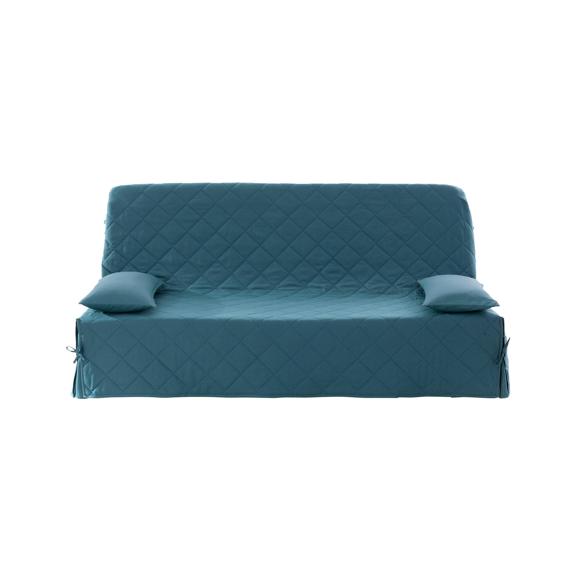 Housse clic-clac standard matelassée coton bachette uni