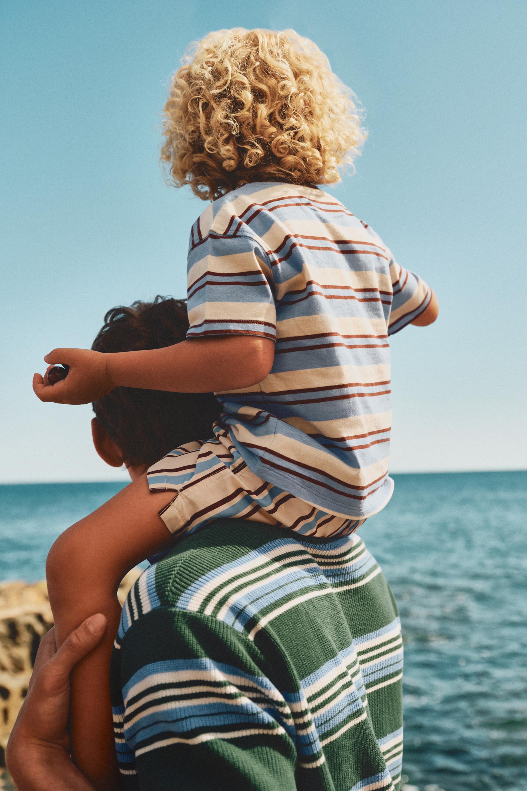 Bebé Niño | Camiseta rayas marrones