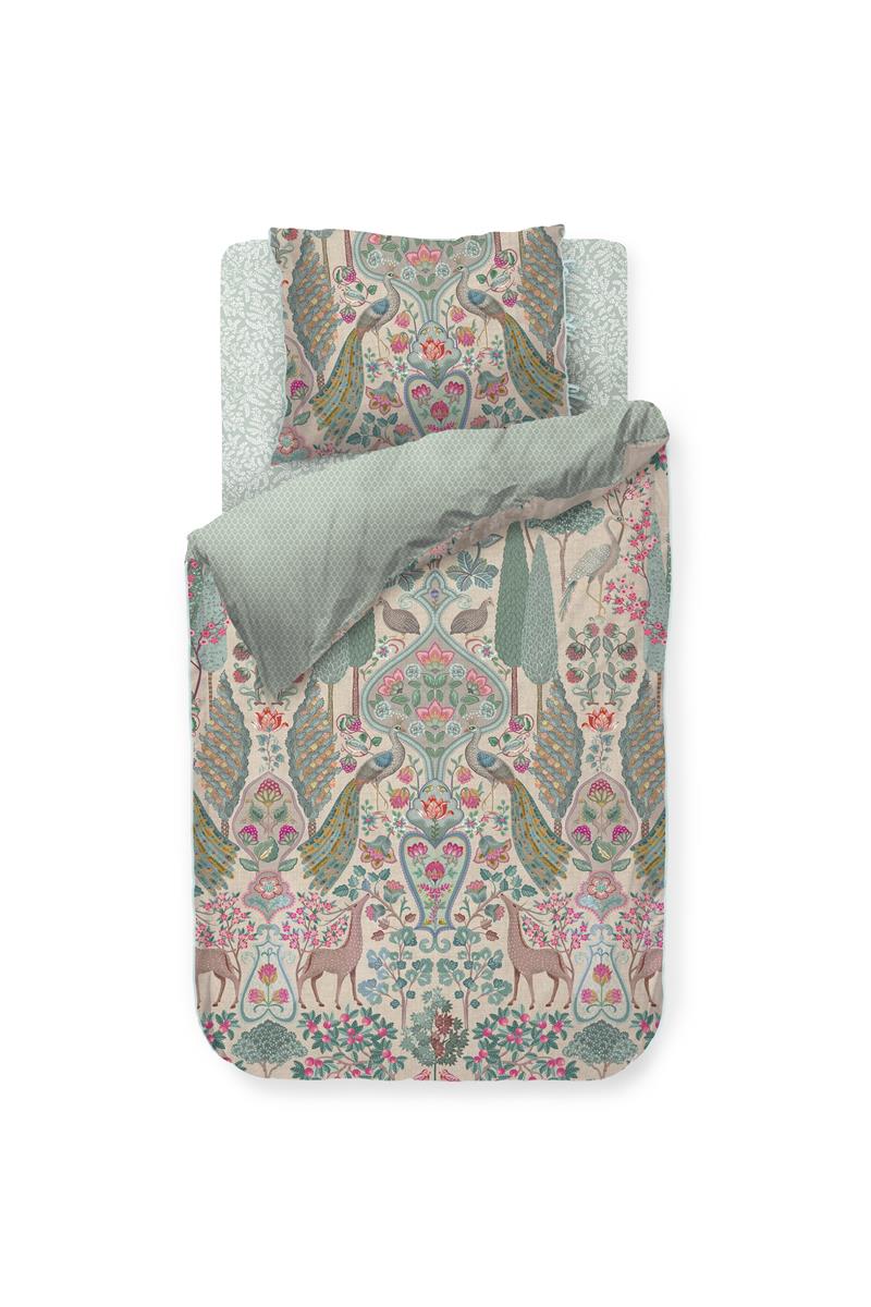 Pip Studio dekbedovertrek Pavoni - 140x200/220 cm - gebroken wit