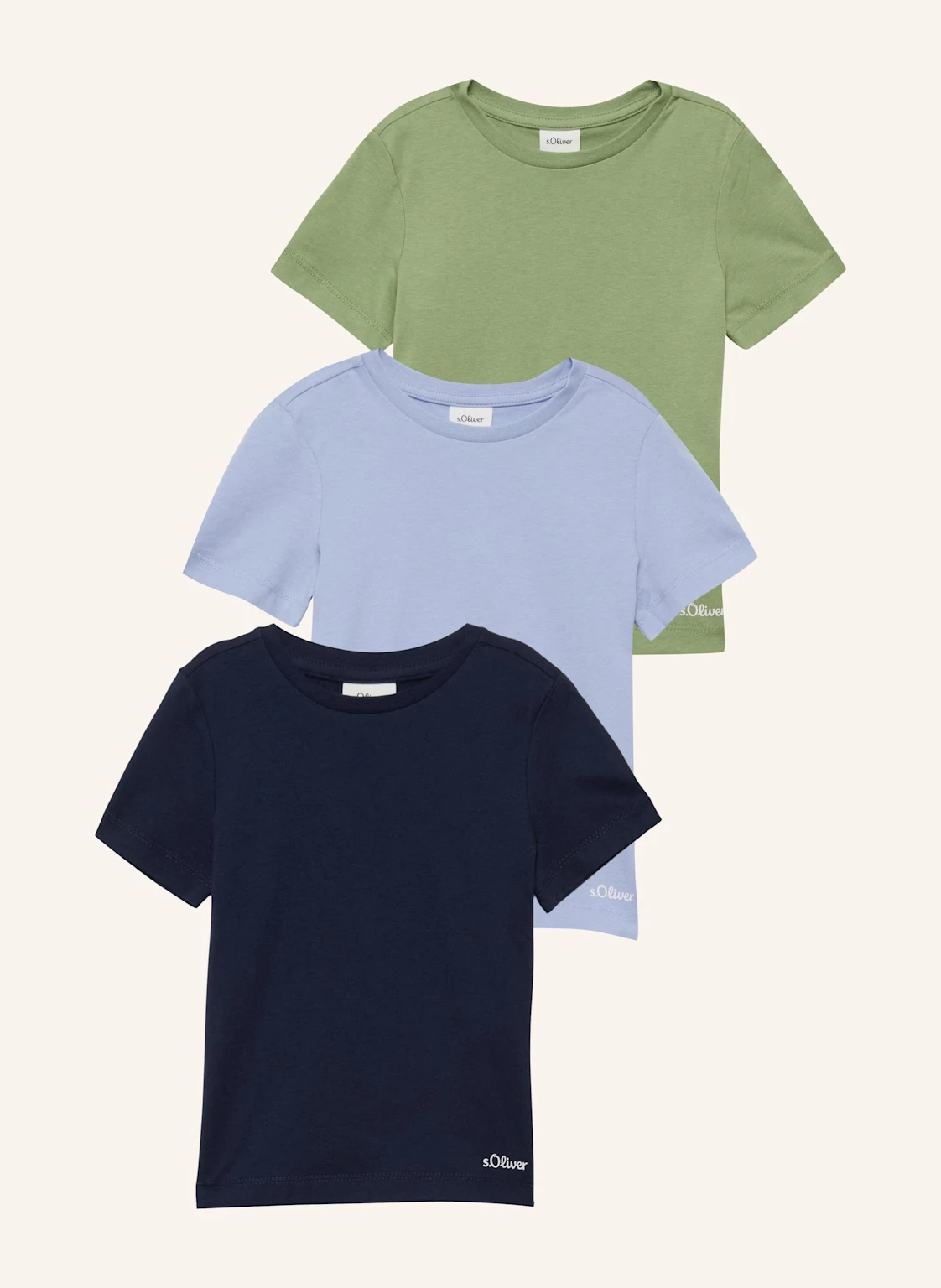 s.Oliver RED 3er-Pack T-Shirts