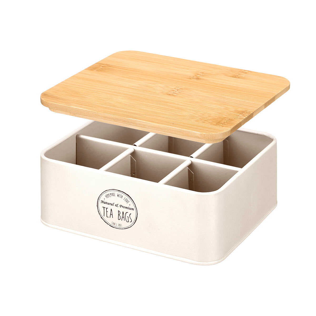 Caixa para cha em metal