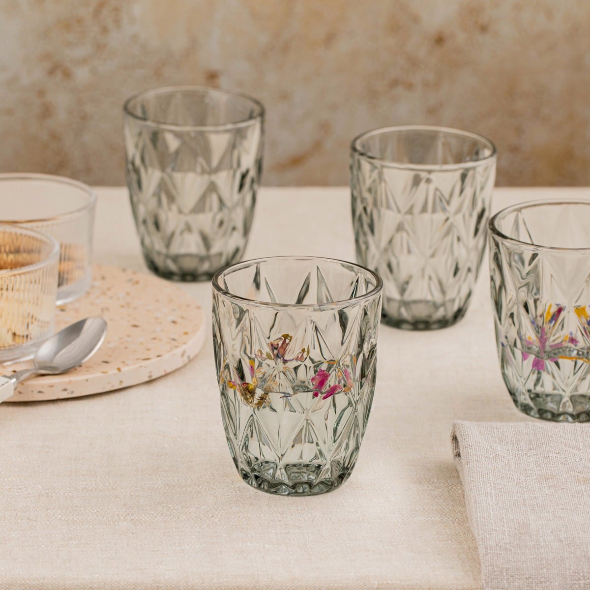 Zestaw szklanek LUNO grafitowych 4 szt. 280ml