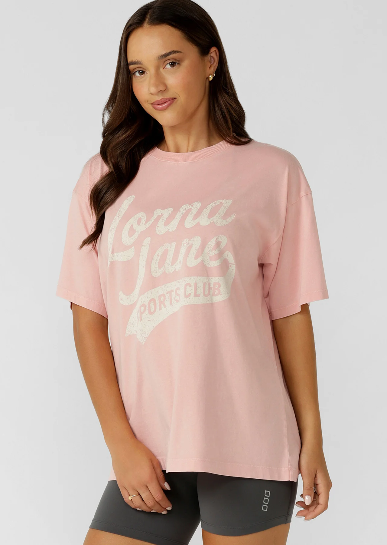 Sports Club Washed Boyfriend T-Shirt