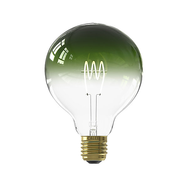 Ampoule LED Colors Nora vert dimmable E27 globe ⌀ 12,5cm 130lm 4W blanc chaud Calex
