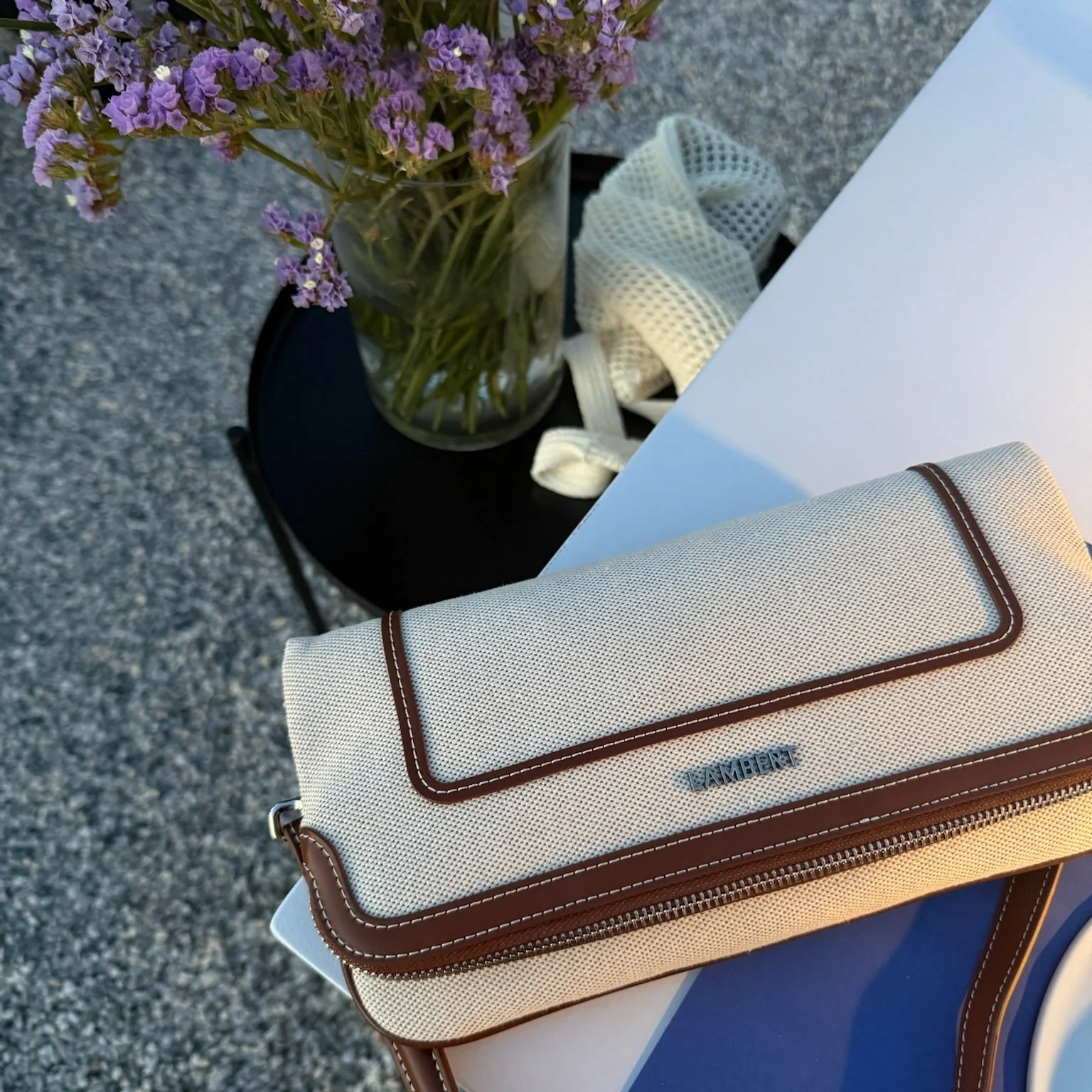 The Adele - 3-in-1 Hazelnut Canvas Handbag
