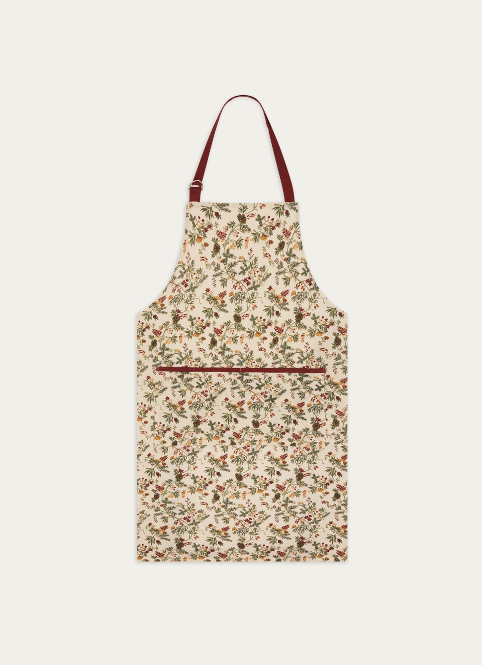 TABLIER DE CUISINE EN COTON IMPRIMÉ VÉGÉTAL MULTICOLORE