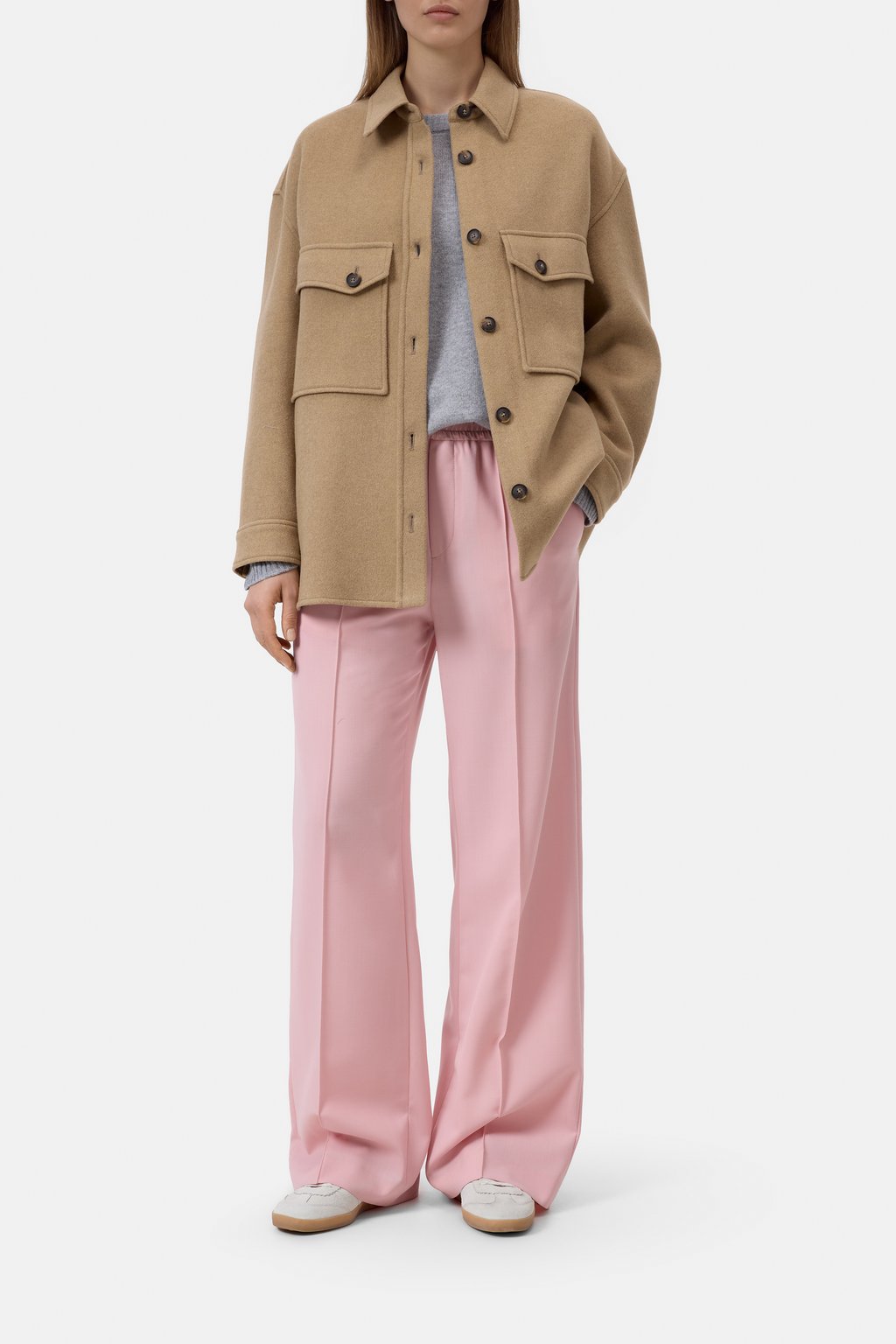 Hemdjacke aus Woll-Mix