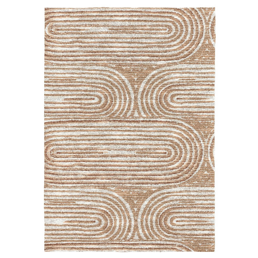 TEMPO - Tapis décoratif en coton en impression digital multicolore 140x200 cm