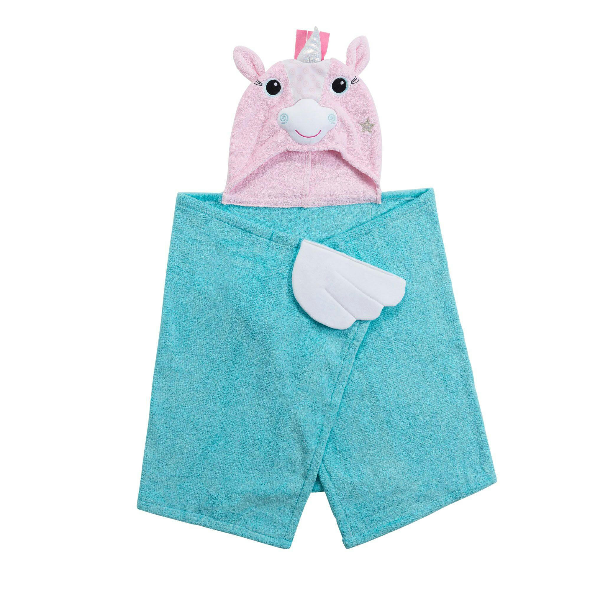 ZOOCCHINI Kids Terry Hooded Bath Towel - Allie the Alicorn