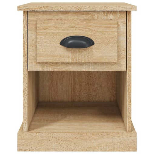 NNEVL Bedside Cabinets 2 pcs Sonoma Oak 39x39x47.5 cm Engineered Wood