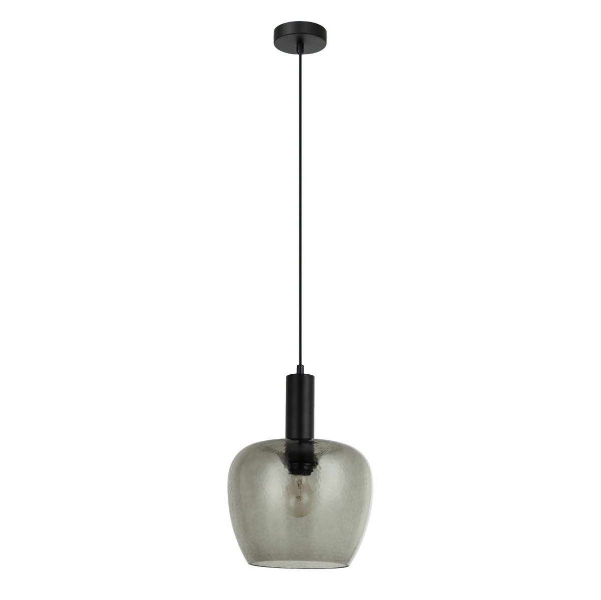 Lampa wisząca czarna APRICA 1xE27x40W wym: 109x25x25 cm Italux