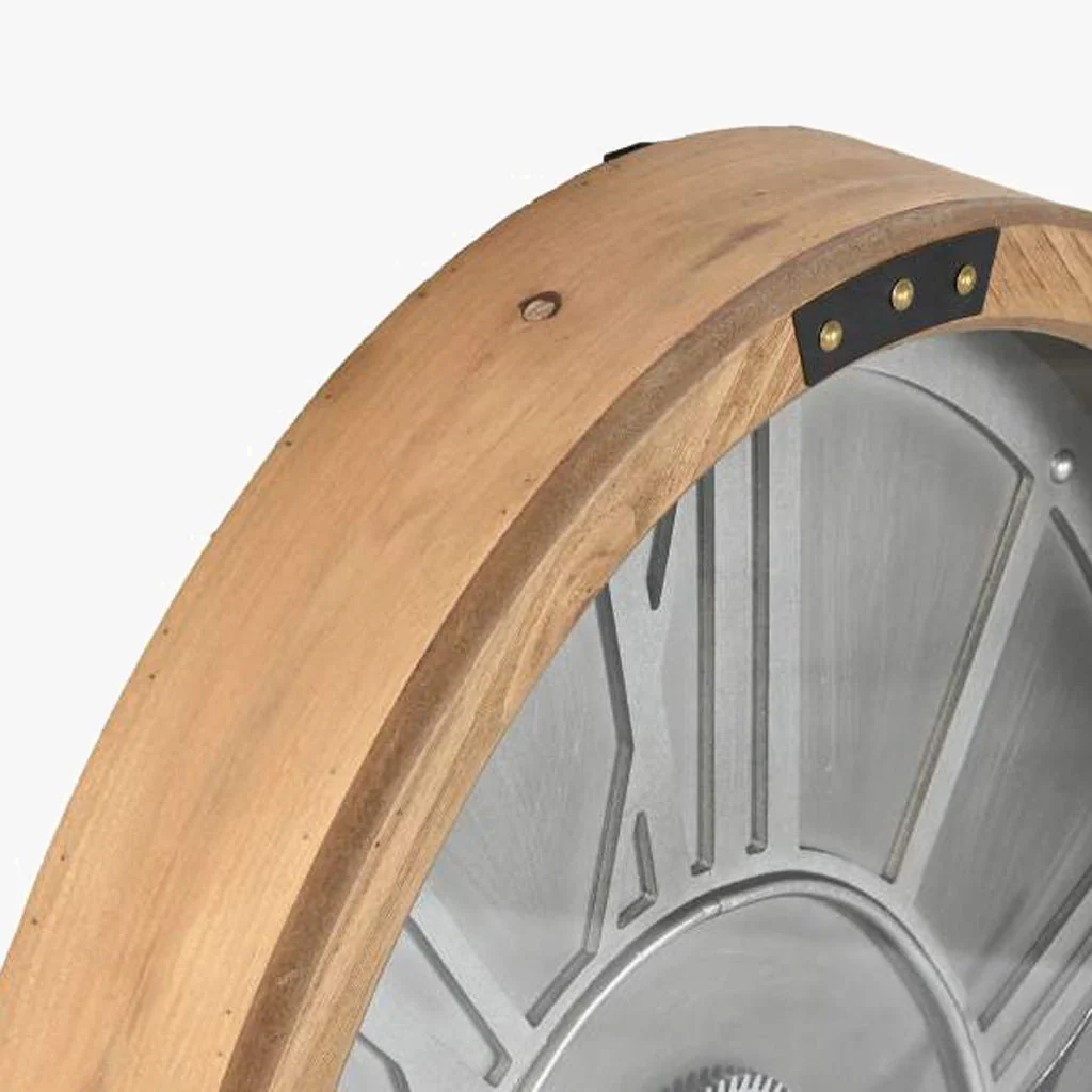 Relogio Oval Pinho 50x8x68