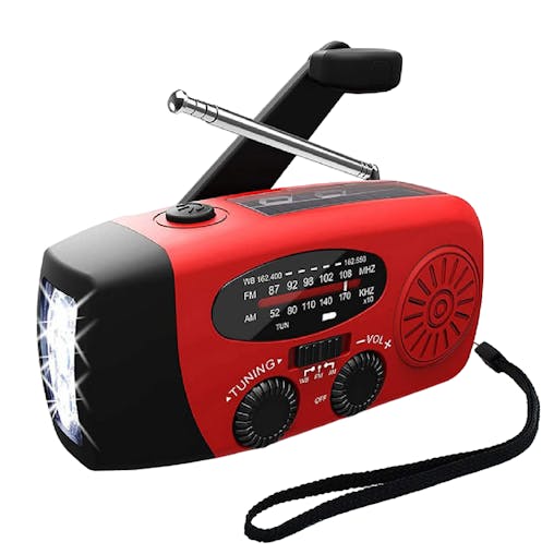 NNEOBA Solar Powered Camping Light With AM/FM Radio