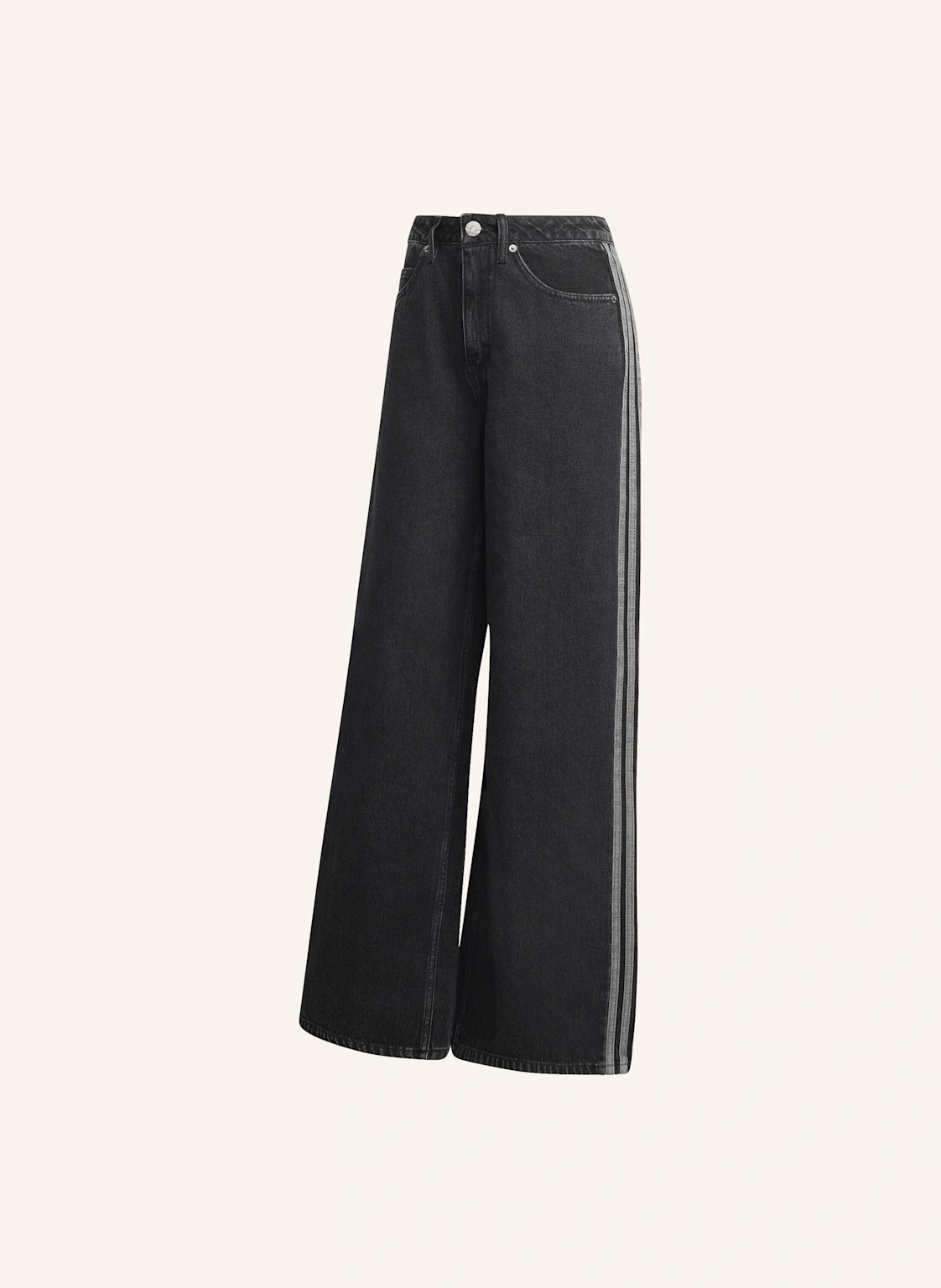 adidas Originals JEANSHOSE, HOHER BUND, WEITES BEIN